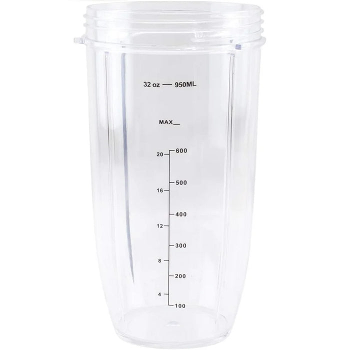 32 Oz Tall Colossal Cup Replacement Part Compatible With Nutri Bullet 600W 900W Blenders Nb-101B Nb-101S Nb-201