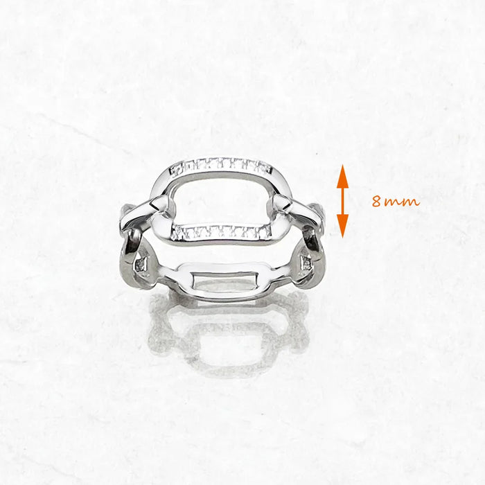925 Sterling Silver Classic Ring Women Fine Jewelry