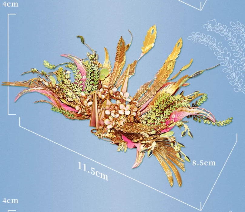 3D Crane Metal Puzzle Kit For Adults Brain Teaser Gift