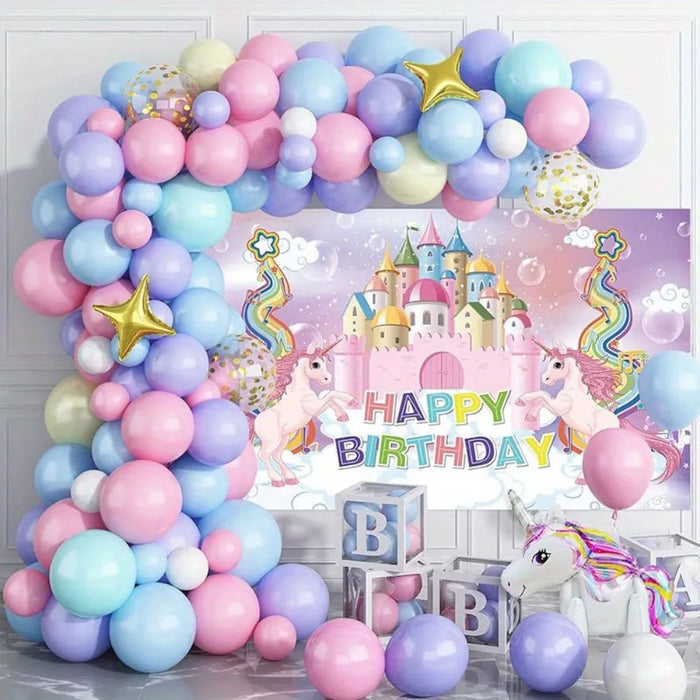 151Pcs Cute Balloon Garland Arch Set Wedding Birthday Party Anniversary Graduation Festival Celebration Room Decoration