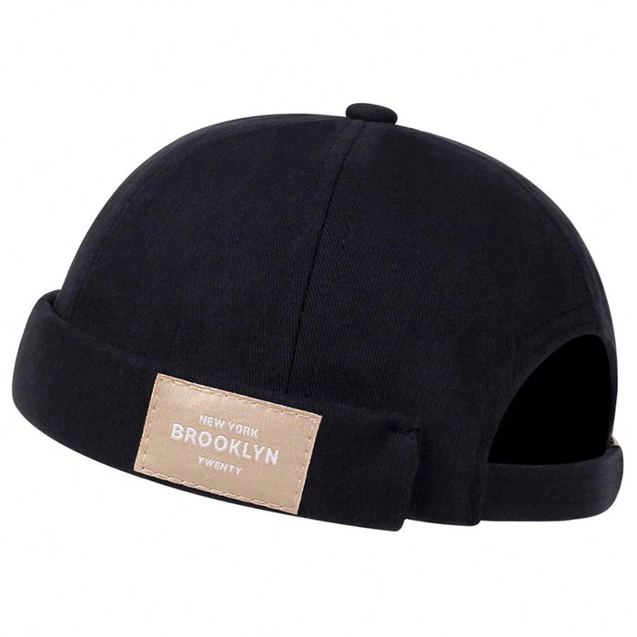 Brooklyn 1947 Ny Embroidered Landlord Cap Spring / Autumn Melon Skin Hat For Men