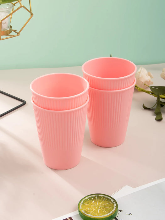 2 / 4 / 6 Piece Reusable Pink Plastic Cups Ideal For Home Picnic Camping