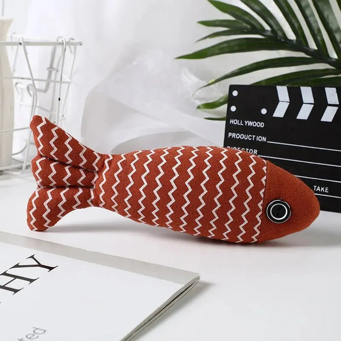 Interactive Catnip Fish Toy For Indoor Cats