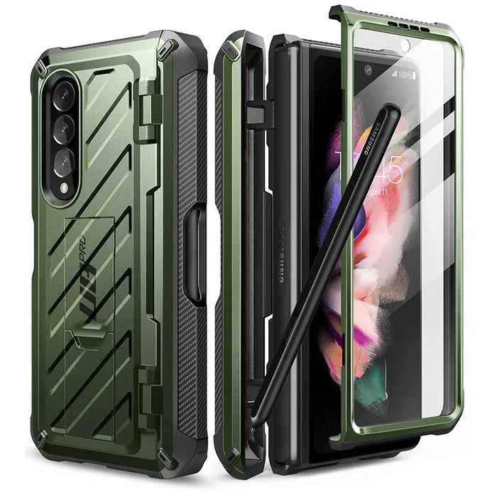 For Samsung Galaxy Z Fold 3 5G 2021 Ub Pro Full-Body Dual Layer Rugged Case With Built-In Screen Protector
