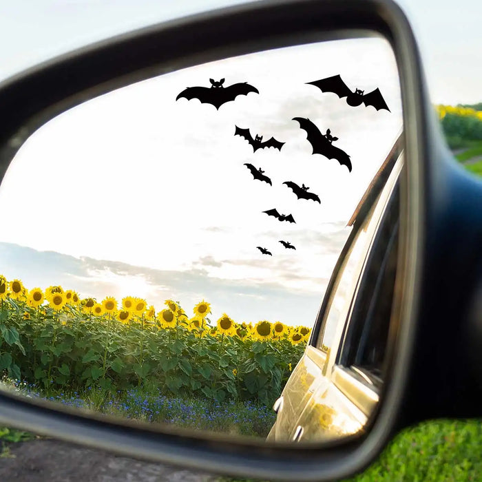 Bat Silhouette Wall Sticker For Car Mirror Decoration Kids Room Decor