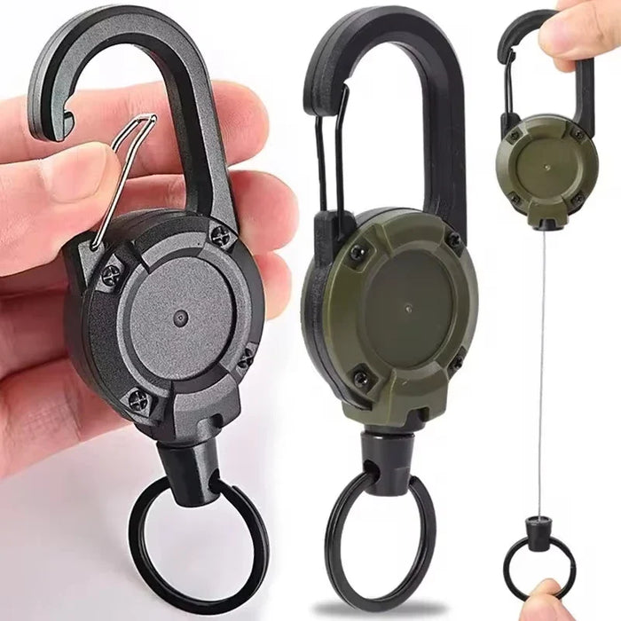 Strong Retractable Carabiner Keychain For Outdoor Sports
