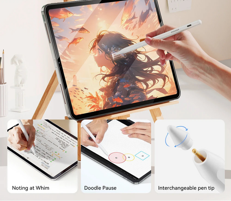 Magnetic Stylus Pen For Ipad Apple Pencil Usb Tpye C Charging For 2022 2021 2020 2019 2018 2015 Ipad Pencil Accessories