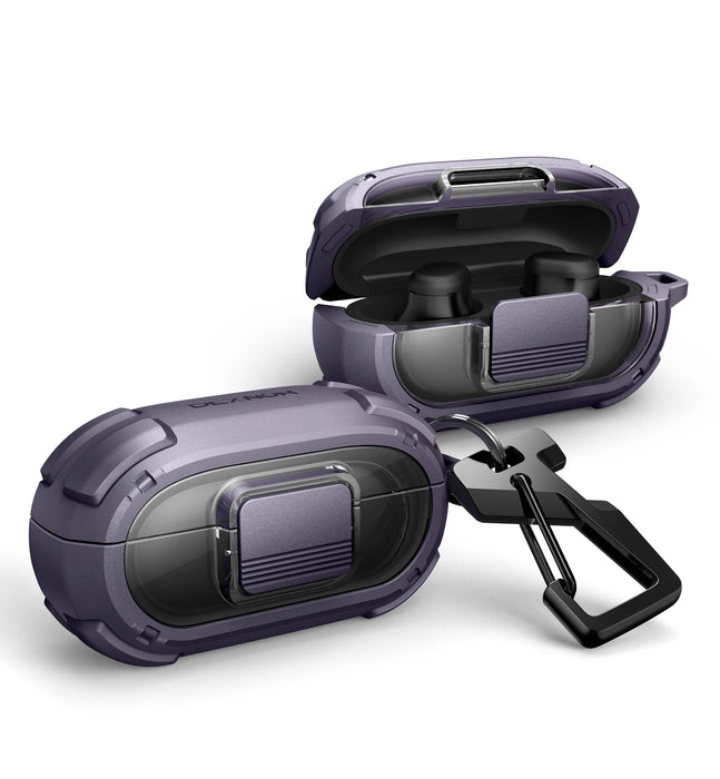 For Beats Solo Buds Shockproof Rugged Bumper Case Protective Case With Drop-Proof Lock & Carabiner Keyring Cleaner Kit