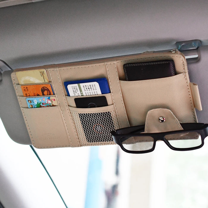 Car Sun Visor Sunglasses Holder & Organizer