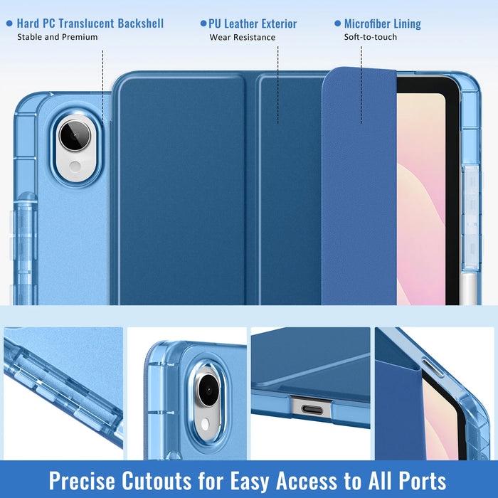 For Samsung Galaxy Tab S11 11 Inch 2025 Sm-X730 / Sm-X736B Slim Light Trifold Protective Pc Case With S Pen Holder