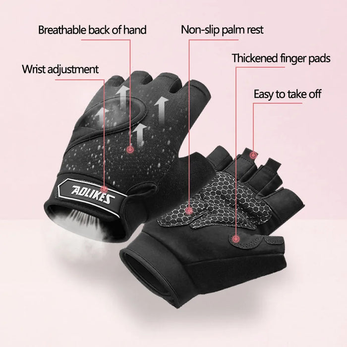 Breathable Fitness Gloves For Women & Men Gym Cycling Exercise Training