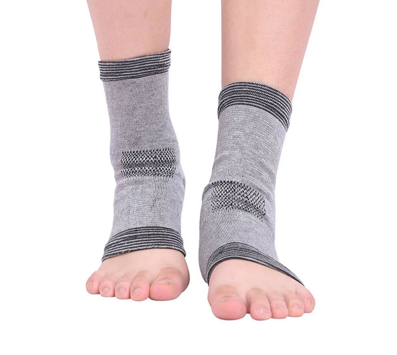 Pair of Knee Support Brace For Arthritis & Injuries Elasticated Bandage Sleeve