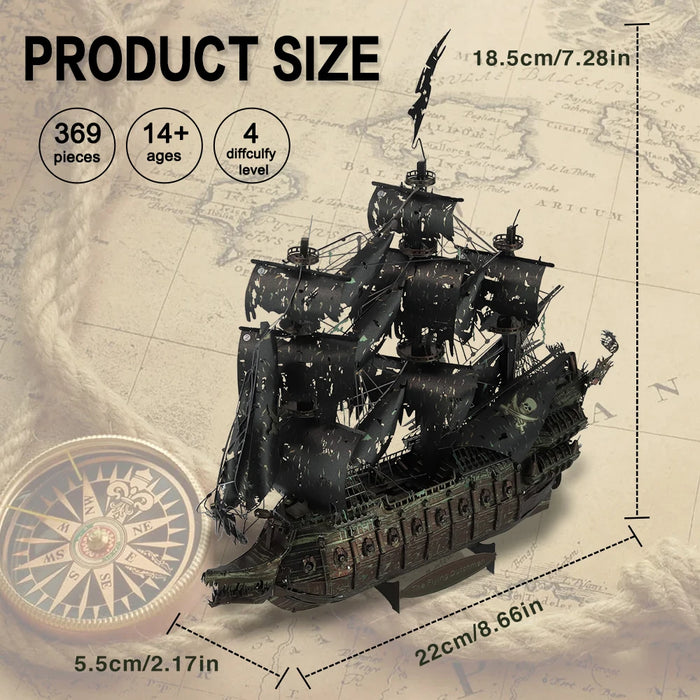3D Pirate Ship Puzzle Diy Boat Toy For Adults