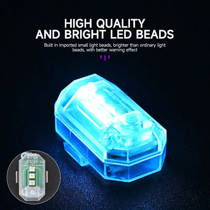 Wireless Rgb Led Strobe Lights 7 Colours Usb Charging Remote Control