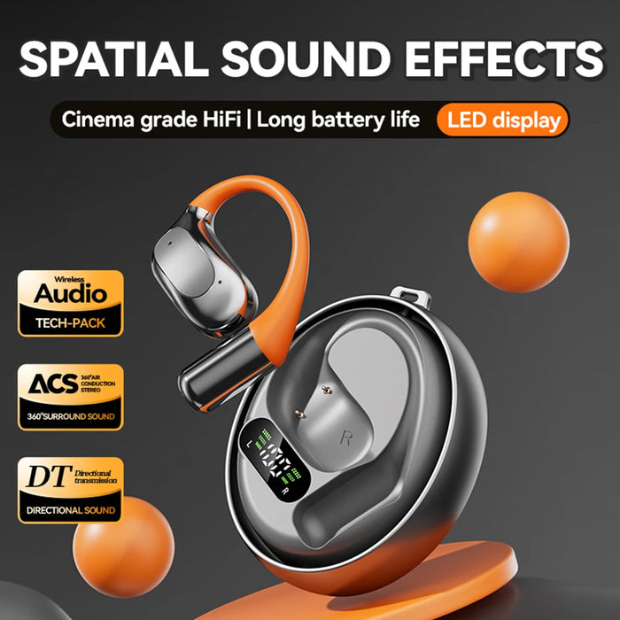 M113 Bluetooth Wireless Earphones Earbud Sports Noise Reduction Waterproof Earhooks Headset With Earhooks Built-In Mic Earphones