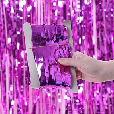 Party Favors Wedding Decoration Party Supplies Photozone Rain Tinsel Foil Curtain Birthday Party Wall Drapes Photo Zone Backdrop