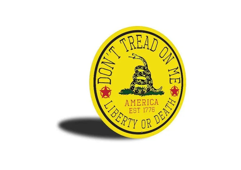 Usa Metal Round Sign Patriotic Home Decor