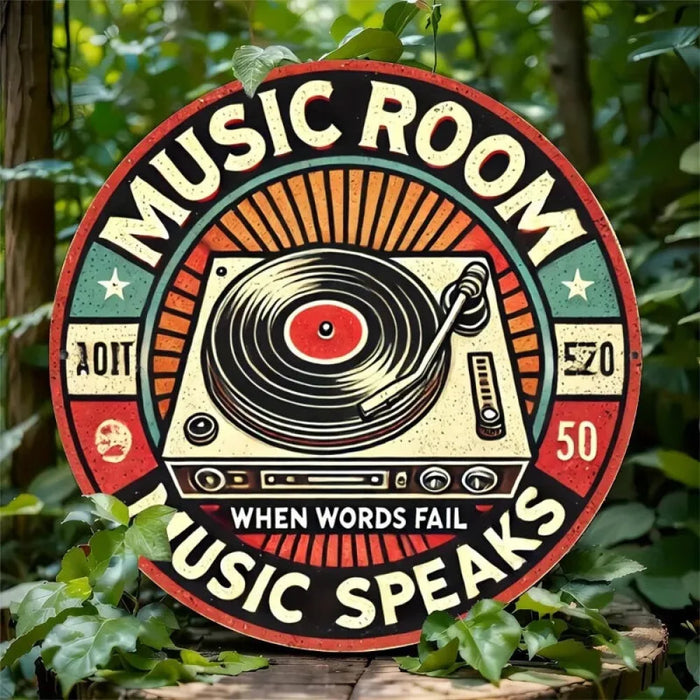 2D Flat Office Supplies & Store Signage Ideal For Music Lovers