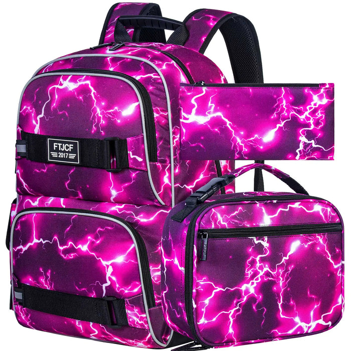 17 Inch Teen Backpack Set With Lunch Box