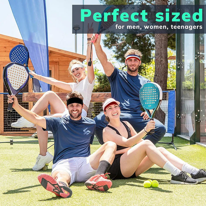 3Pc Moisture Wicking Sports Headbands Sweatproof For Men & Women Tennis Basketball Running Gym