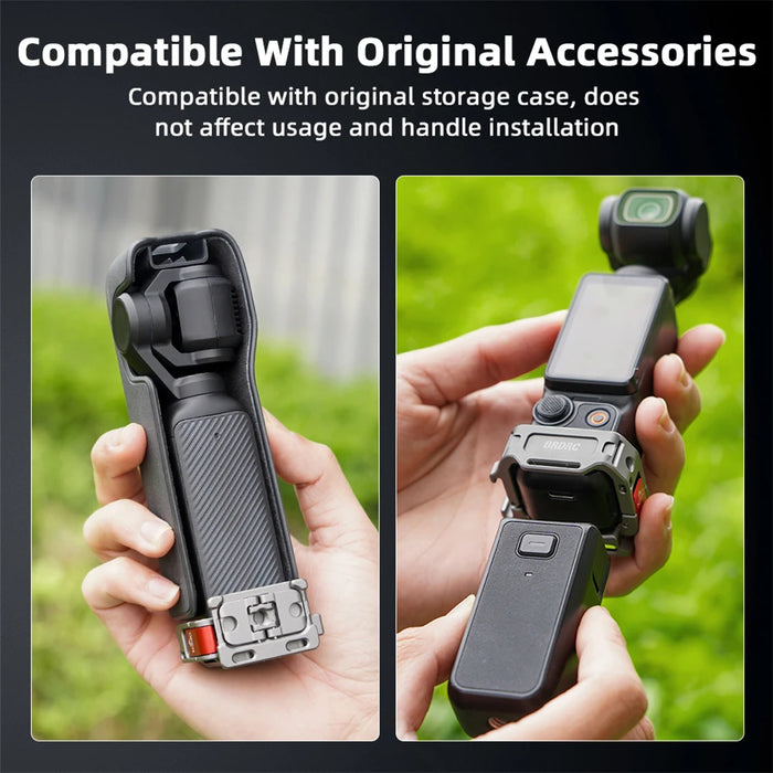 Extension Frame For Dji Osmo Pocket 3 Camera Expansion Bracket Desktop Mount Base With 1 / 4 Screw Hole Cold Shoe Adapter Bracket