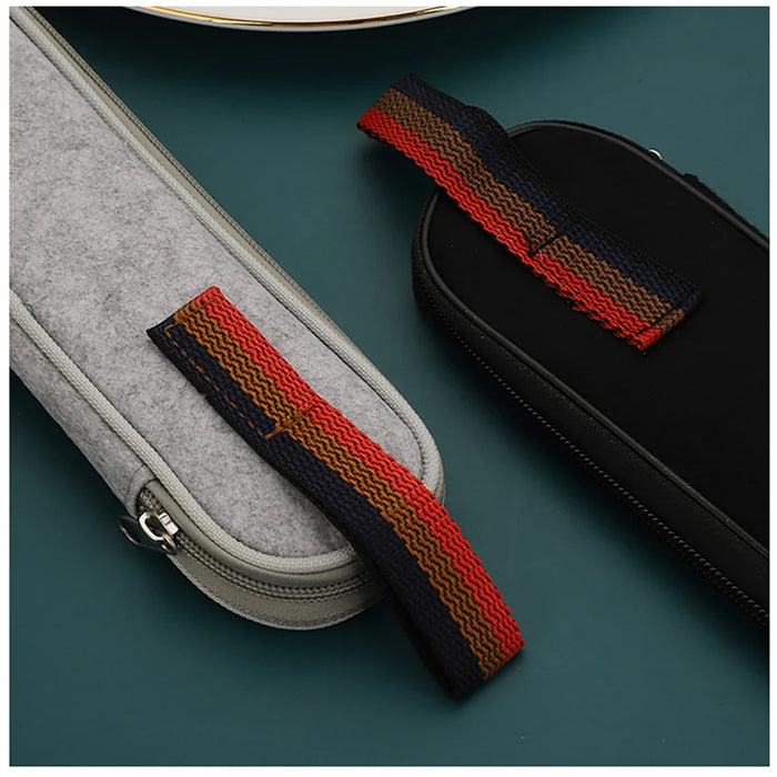 8 Piece Portable Cutlery Set For Outdoor Picnics Travel And Students