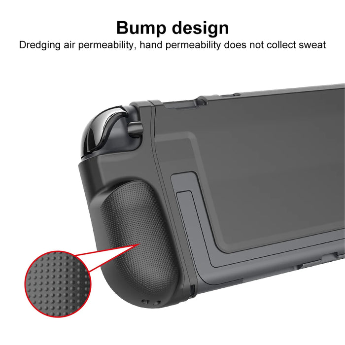 For Switch 2 Transparent Tpu Case Protective Case Sleeve Hand Shell Ergonomic Handle Grip Cover With Stand For Nintendo Switch 2