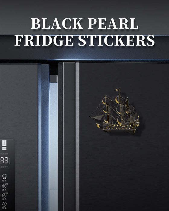 3D Metal Puzzle Set For Home Decor Black Pearl Magnet