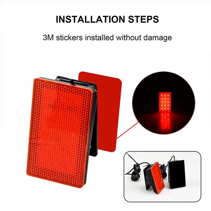 12V F1 Style 15 Led Rear Strobe Tail Light Universal Car Tuning Accessory