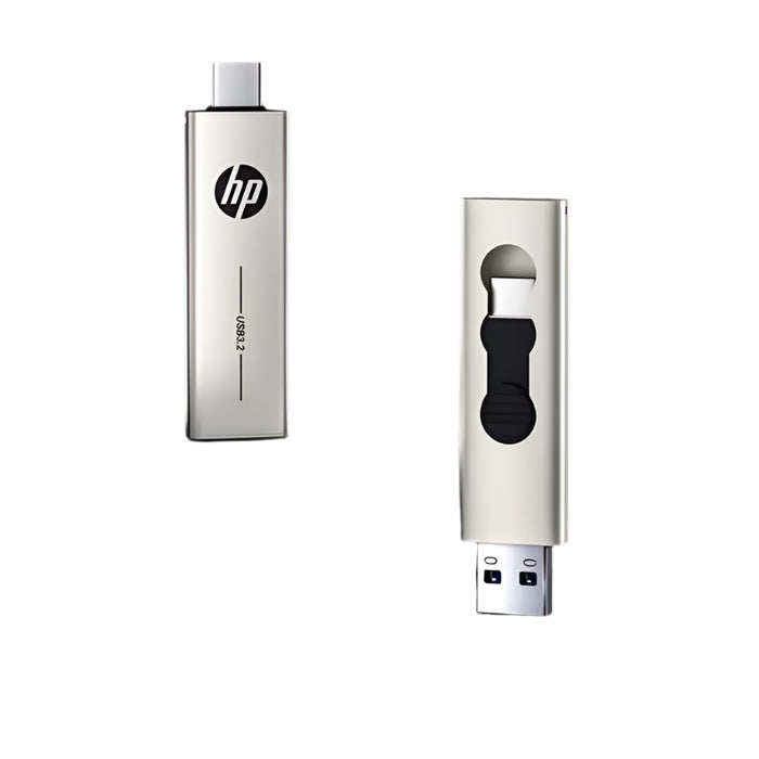 HP 2 In 1 USB Flash Drive 64gb / 128gb / 256gb Dual Use For Computer Mobile USB 3.2