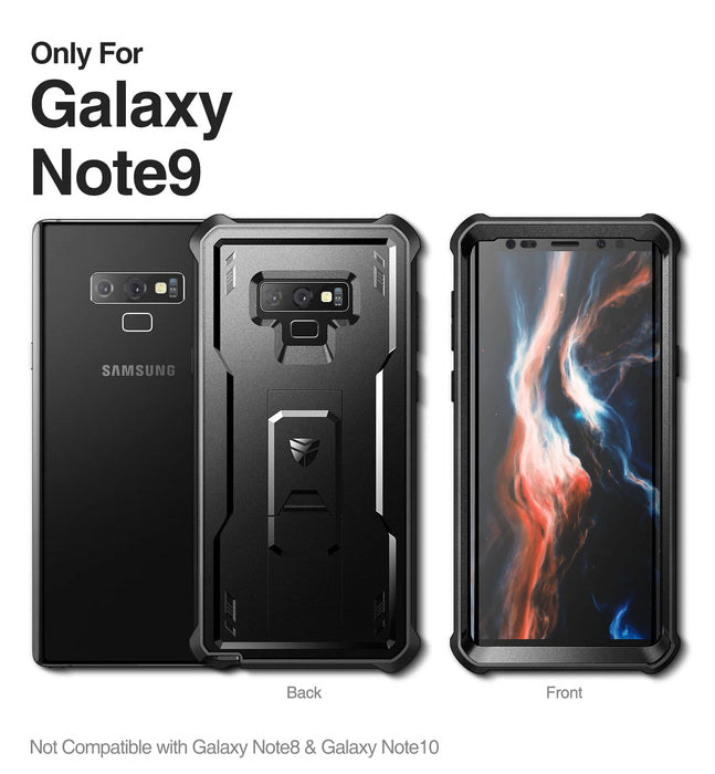 For Samsung Galaxy Note 9 Full Body Bumper Military Grade Armor Shockproof Shell Case Holder With Built In Screen Protector