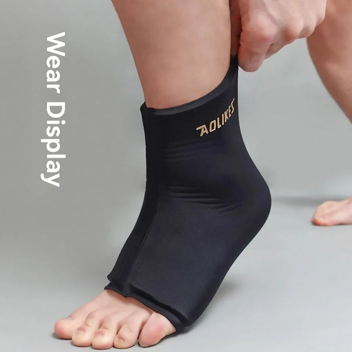 Hot & Cold Gel Ankle Sleeve Soft Touch Fabric Contoured Design