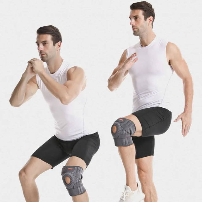 Knee Brace With Side Stabilizers & Gel Pads Cycling Running Climbing Support