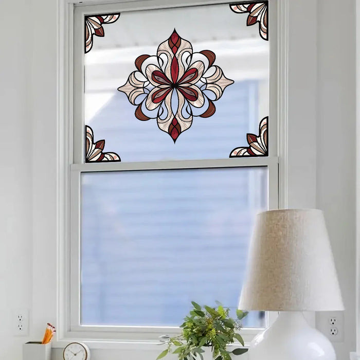 Geometric Pattern Pvc Window Stickers For Kitchen Decor