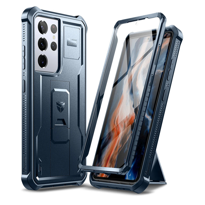 For Samsung Galaxy S21 Ultra 5G Full Body Bumper Military Grade Armor Shockproof Shell Case With Built In Screen Protector