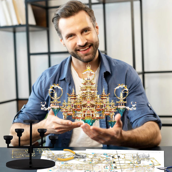 3D Metal Puzzle For Adults Lingxiao Palace Model Kit