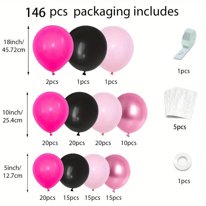 113Pcs Explosive Star Balloon Garland Arch Set Wedding Birthday Party Anniversary Decoration Indoor And Outdoor Decoration