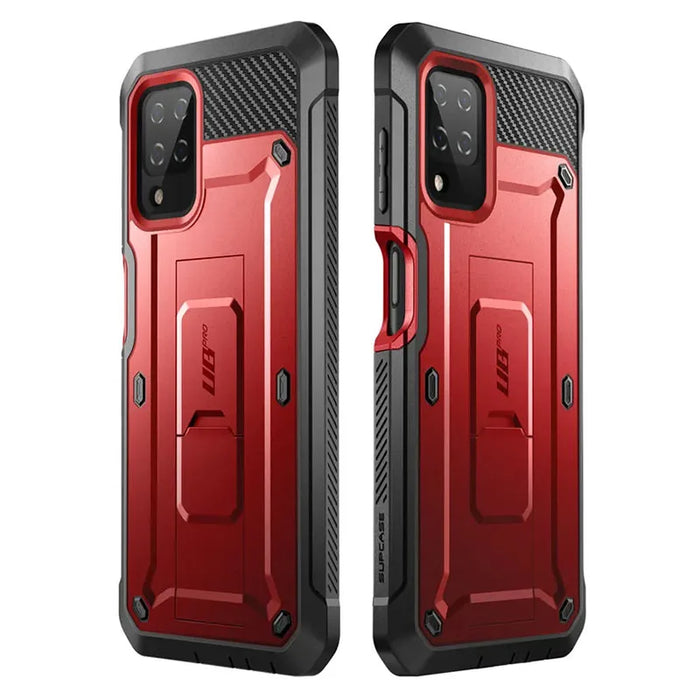 For Samsung Galaxy A12 2020 Release Ub Pro Full-Body Rugged Holster Case With Built-In Screen Protector