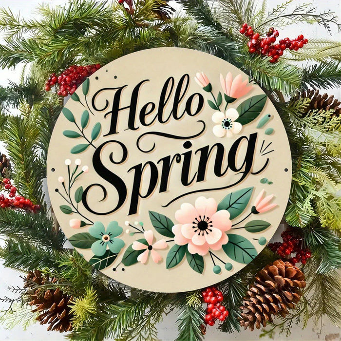 Eye-Catching Spring Farmhouse Metal Sign Charming Home Decor