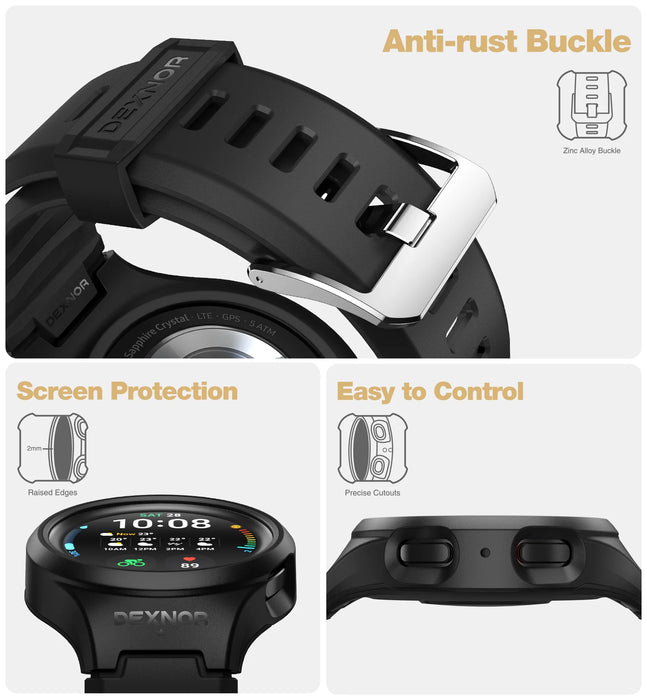 For Samsung Galaxy Watch 5 Pro 45Mm 2022 Rugged Military Grade Shockproof Case