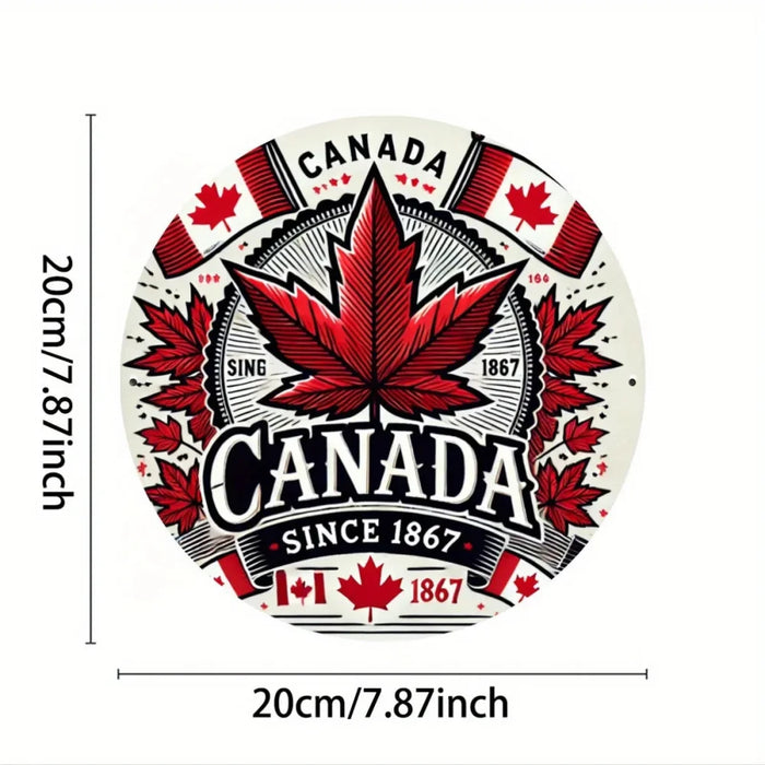 2D Maple Leaf Aluminum Wall Art Ideal For Women'S Spaces