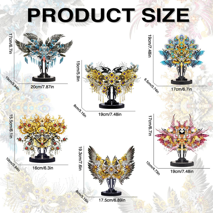 Adult Diy 3D Metal Puzzle Kit Magic Decoration