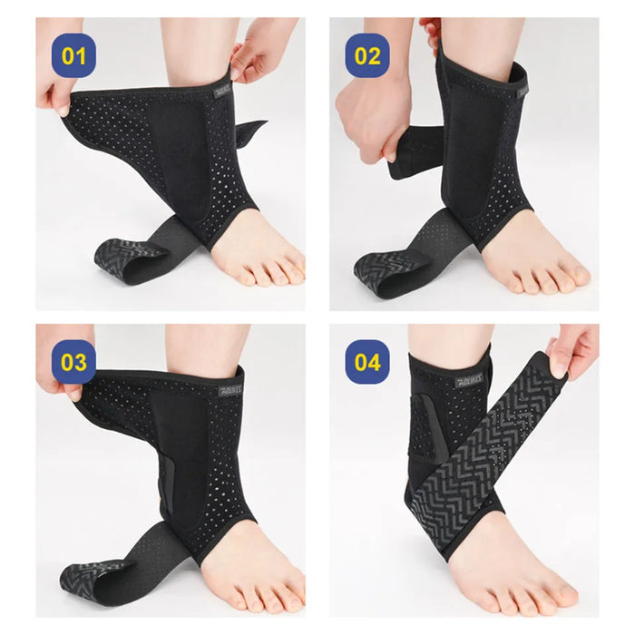 Adjustable Ankle Wrap For Pain Relief Achilles Tendon Plantar Fasciitis Sprains Strains
