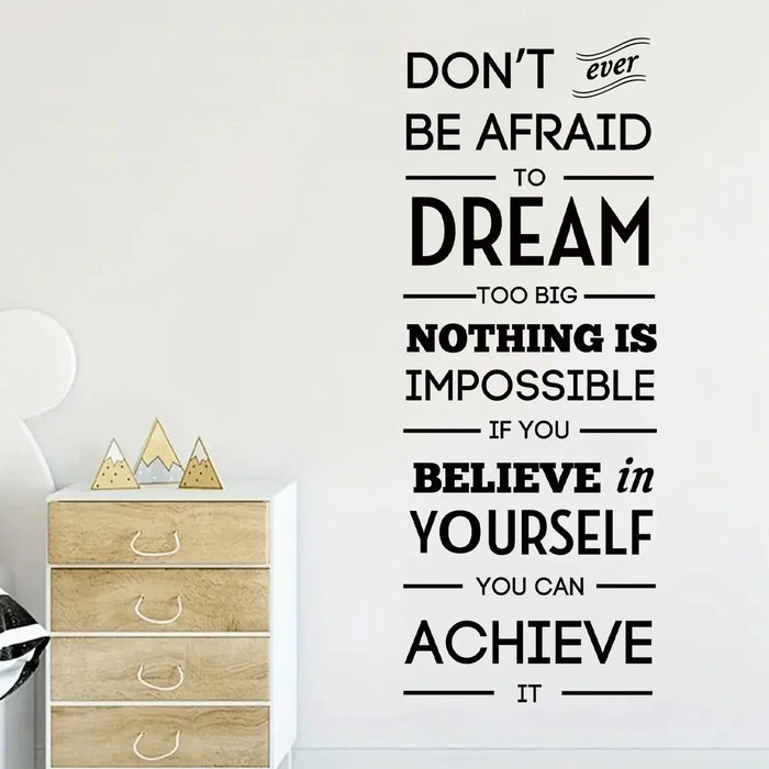 Motivational Wall Decals For Study Room Decor
