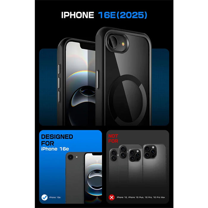 For Iphone 16E 6.1 Inch 2025 Ub Mag Slim Shockproof Protective Magnetic Phone Case Compatible With Magsafe