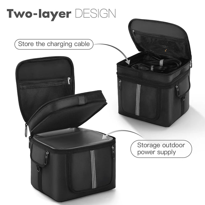 Bag For Ecoflow River 2 Pro / Max Portable Power Station Bag Waterproof Carrying Case Power Supply Bag Anti-Drop Protection Bag