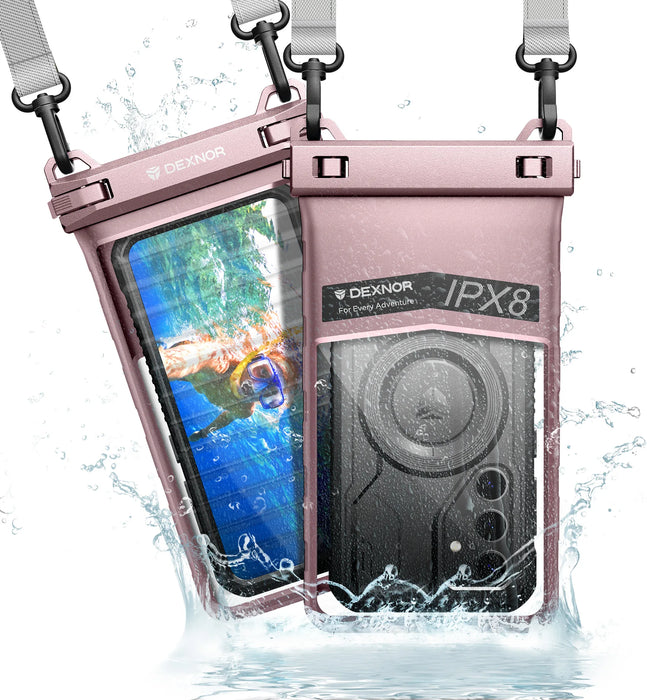 Ip68 Waterproof Phone Pouch 7.0 Inch With Adjustable Double-Hook Lanyard