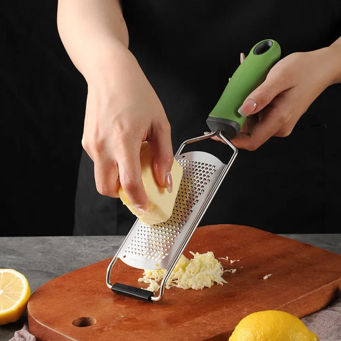 Stainless Steel Cheese Grater With Long Handle