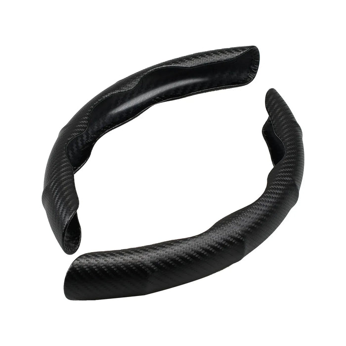 Non-Slip Carbon Fiber Steering Wheel Cover Universal Fit