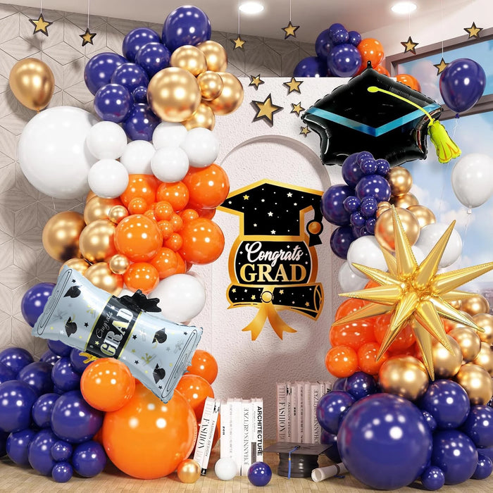 Neon Rainbow Balloon Arch Set Featuring Hot Pink Sky Blue And Yellow Balloon Garlands Perfect For Summer Tropical Barbecue Party